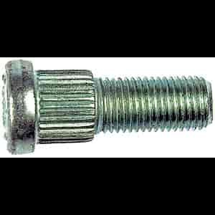 610-024 7/16-20 Serrated Wheel Stud - .570 in. Knurl, 1-3/8 in. Length; Chevrolet/Dodge/GMC/Plymouth