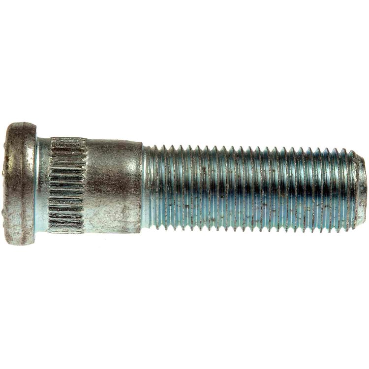 610-217 9/16-18 Serrated Wheel Stud - 0.627 in. Knurl, 2-1/8 in. Length