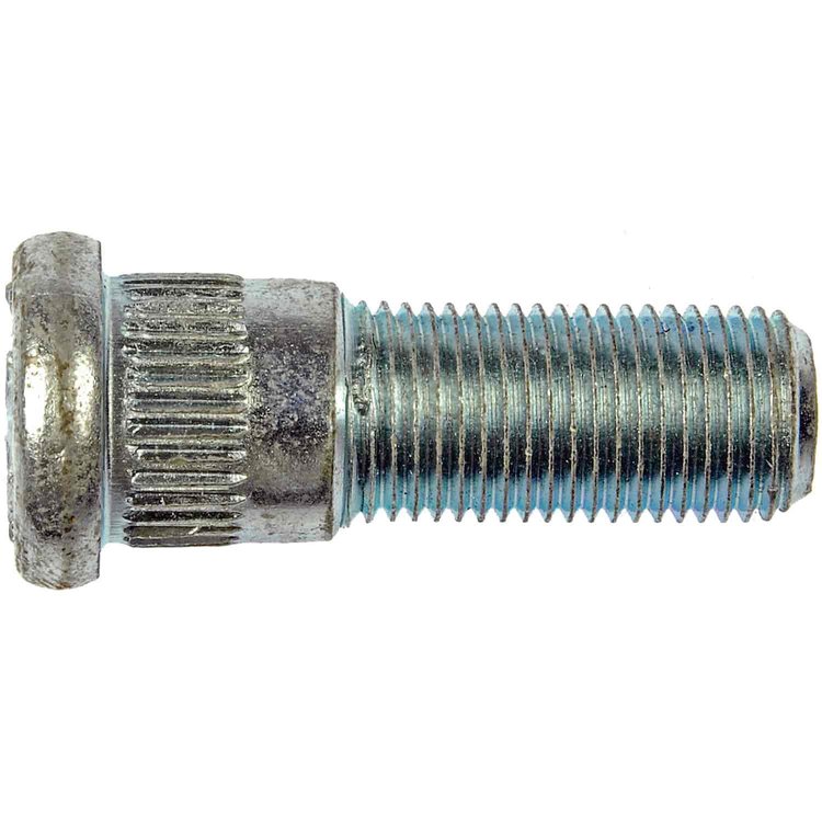 610-234 1/2-20 Serrated Wheel Stud - .621 in. Knurl, 1-5/8 in. Length; Chrysler/Dodge/Jeep/Plymouth