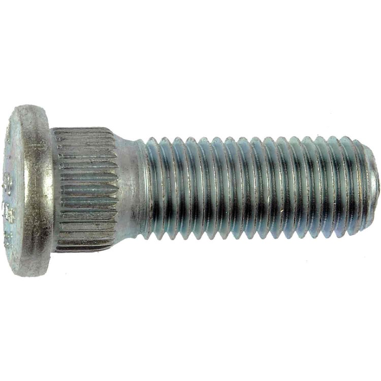 610-262 M12-1.50 Serrated Wheel Stud - 14.35mm Knurl, 37.5mm Length; Acura/Chevrolet/Dodge/Honda/Isuzu/Mitsubishi
