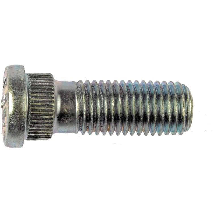 610-276 M12-1.50 Serrated Wheel Stud - 14.30mm Knurl, 35.5mm Length; Dodge/Hyundai/Mitsubishi/Plymouth