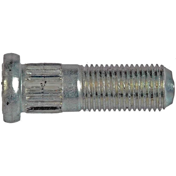 610-336 M12-1.25 Serrated Wheel Stud - 12.45mm Knurl, 37.5mm Length; Asuna/Chevrolet/Geo/GMC/Pontiac/Suzuki