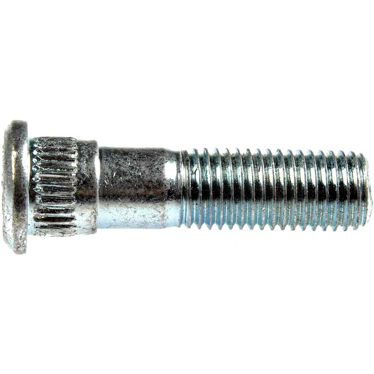610-407.1 M12-1.50 Serrated Wheel Stud - 14.40mm Knurl, 47mm Length; 1968-1976 BMW, 1992-1994 Mitsubishi