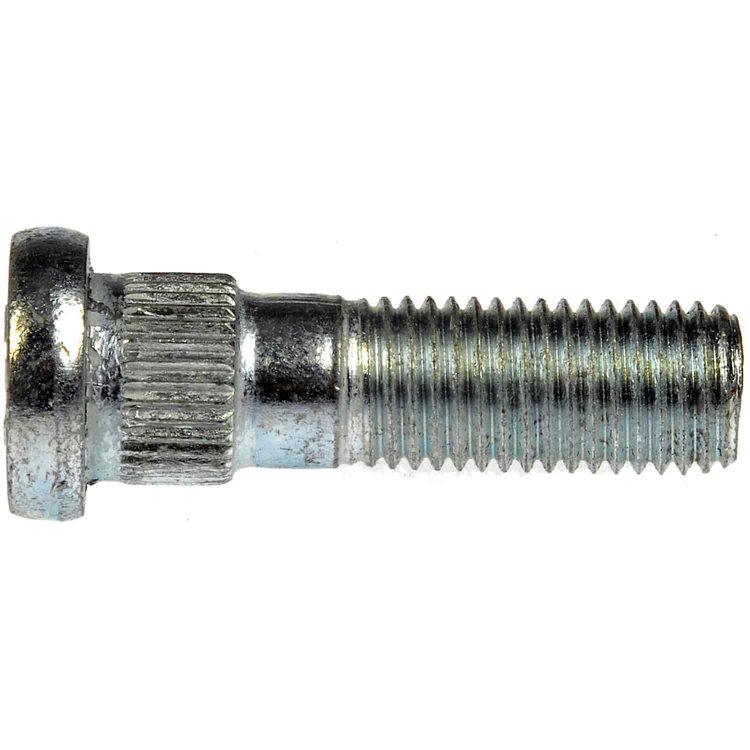 610-452.1 M12-1.50 Serrated Wheel Stud - 14mm Knurl, 43.8mm Length; 2001-2006 Mitsubishi Montero