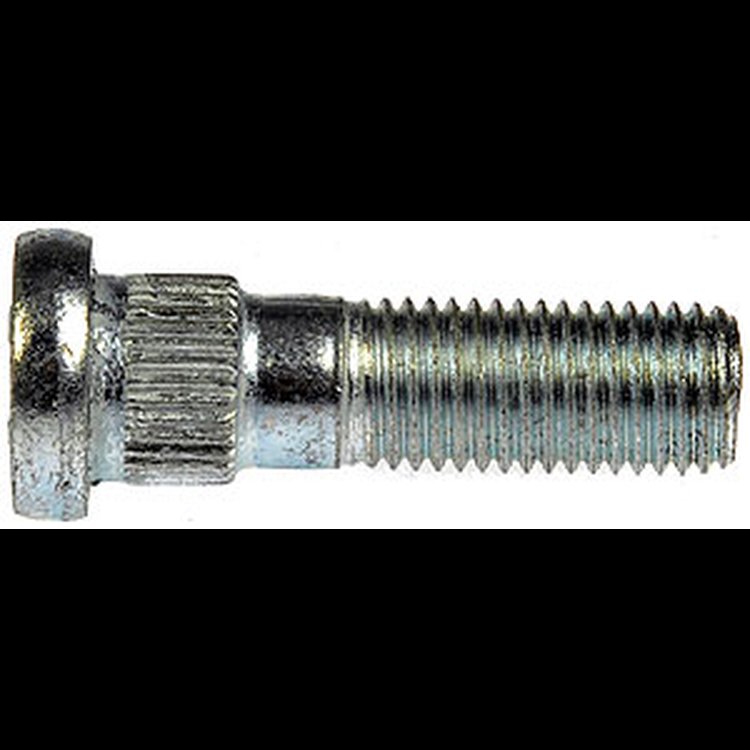 610-452 M12-1.50 Serrated Wheel Stud - 14mm Knurl, 43.8mm Length; 2001-2006 Mitsubishi Montero