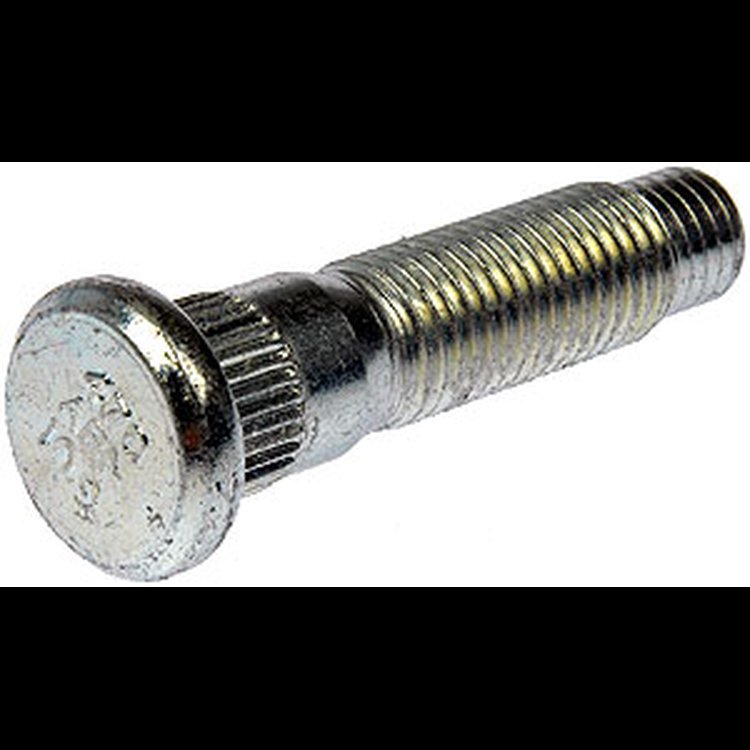 610-470 M12-1.50 Serrated Wheel Stud - 13.31mm Knurl, 51.50mm Length; 2007-2012 Ford, 2001-2011 Mazda, 2007-2011 Mercury