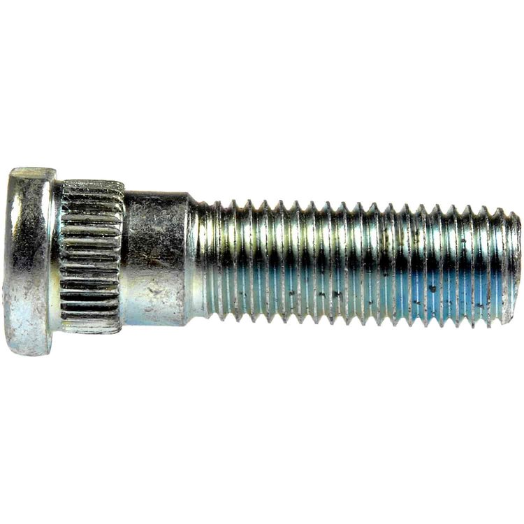 610-476.1 M12-1.50 Serrated Wheel Stud with Clip Head - 14.60mm Knurl, 44.50mm Length; 2001-2006 Chrysler, 2001-2006 Dodge