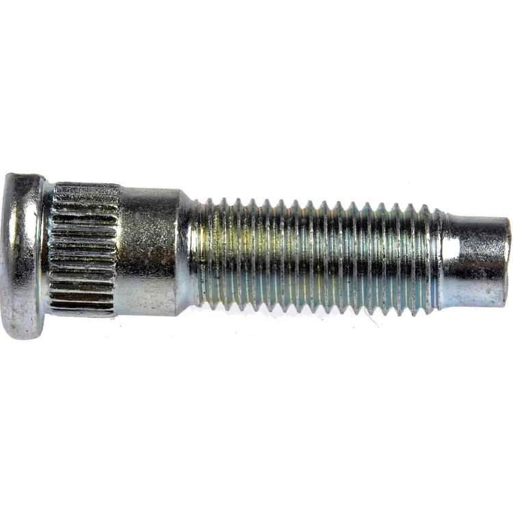 610-482 M12-1.50 Serrated Wheel Stud with Clip Head - 13.89mm Knurl, 48.73mm Length; Ford/Lincoln/Mercury