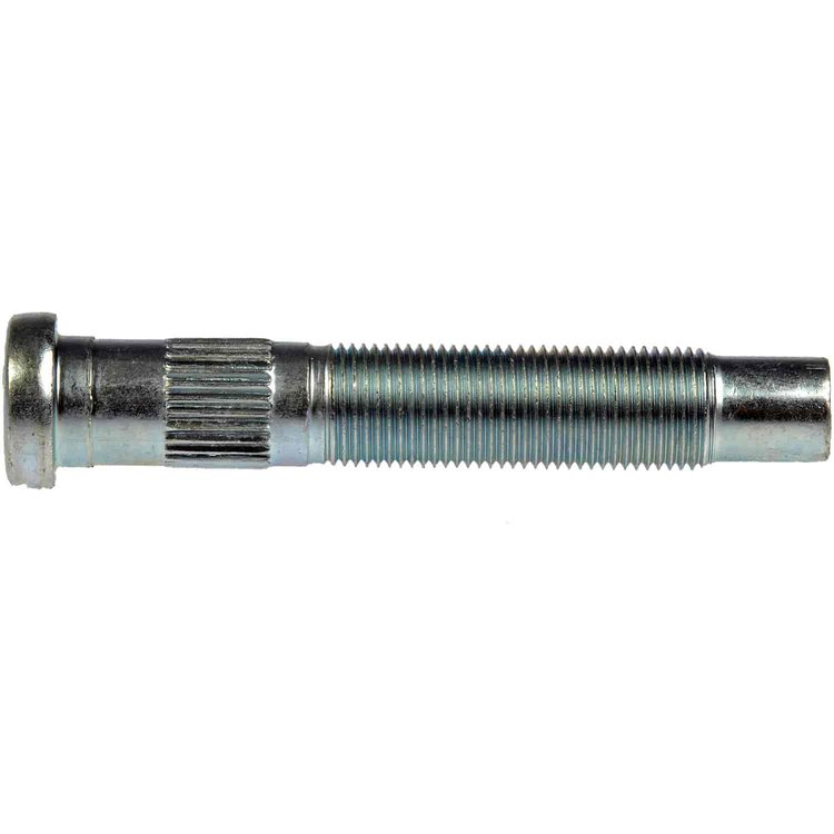 610-487 5/8-18 Serrated Wheel Stud - .648 in. Knurl, 3.856 in. Length; 2002 Chevrolet, 2002 GMC