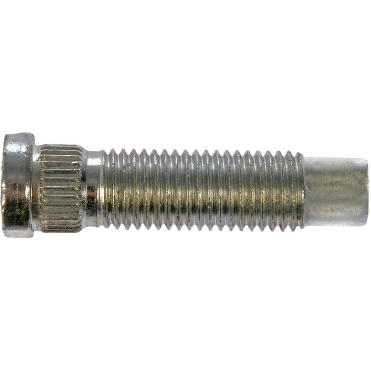 610-492.1 M12-1.50 Serrated Wheel Stud with Clip Head - 12.84mm Knurl, 48.3mm Length; Chevrolet/Pontiac/Saturn
