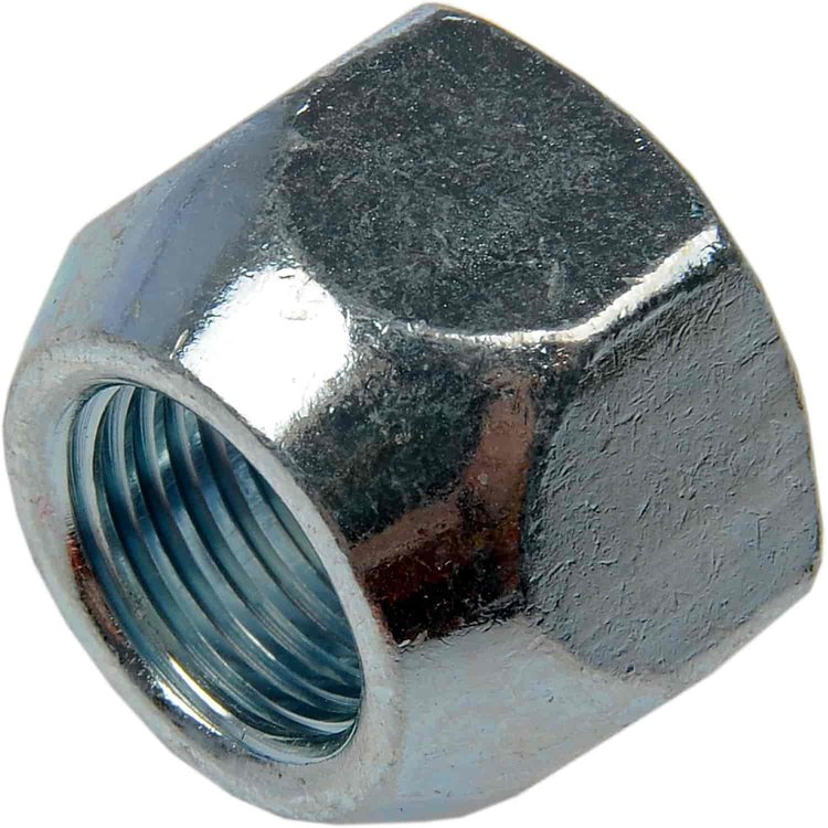 611-016 Wheel Nut 1/2-20 Standard- 13/16in Hex, 5/8in Length; AMERICAN/CHECKER/CHRYSLER/FORD/GENERAL/NAVISTAR