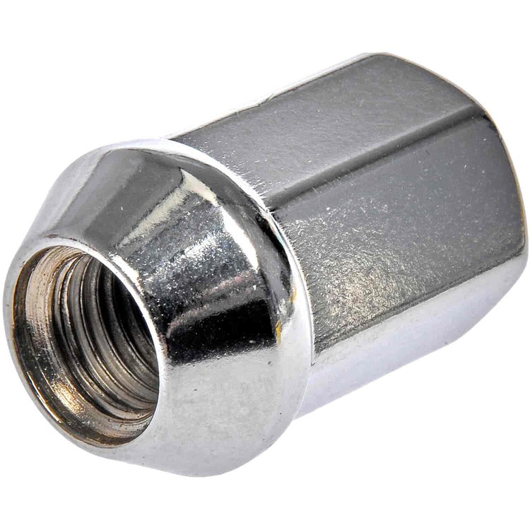 611-089 Wheel Nut M12-1.50 Flattop - 19mm Hex, 32mm Length; Buick/Chevrolet/GMC/Oldsmobile/Pontiac