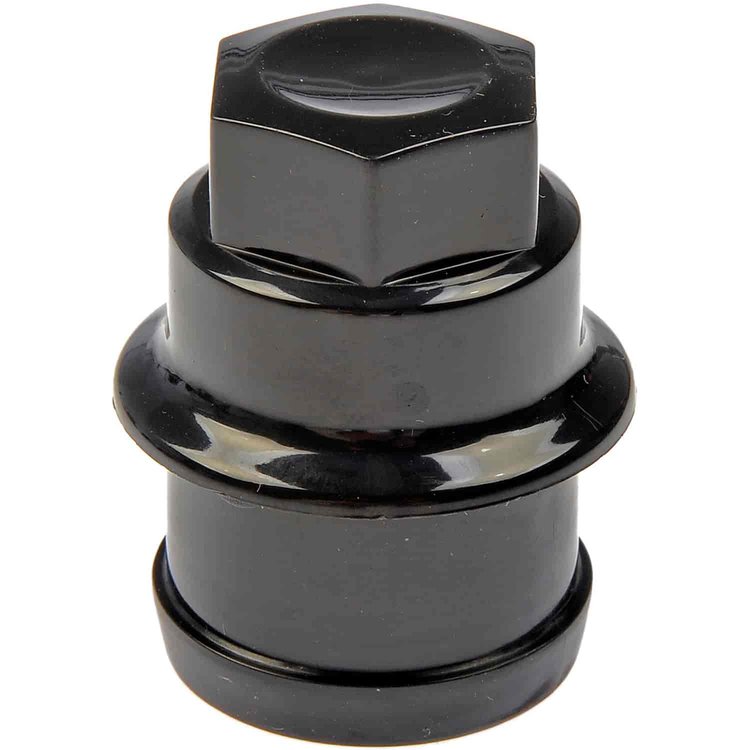 Wheel Nut Cover Fits 2000 Cadillac Escalade, Select 1999-2018 GM Trucks, SUVs, Vans [Black]