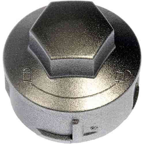 611-646.1 Silver Wheel Nut Cover, Screw and Lock Type, 19 mm Hex; 2001-2011 Ford Focus