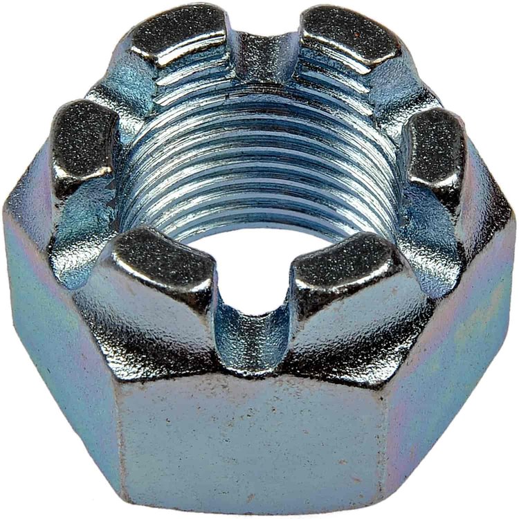 615-001 Hex Nut-Castellated-Thread Size- 7/8-14 in.; Grade D