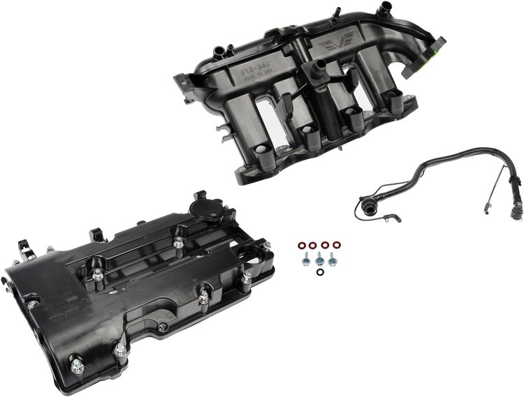 615-380KIT Intake Manifold and Valve Cover Kit; 2013-2021 Buick, 2011-2021 Chevrolet
