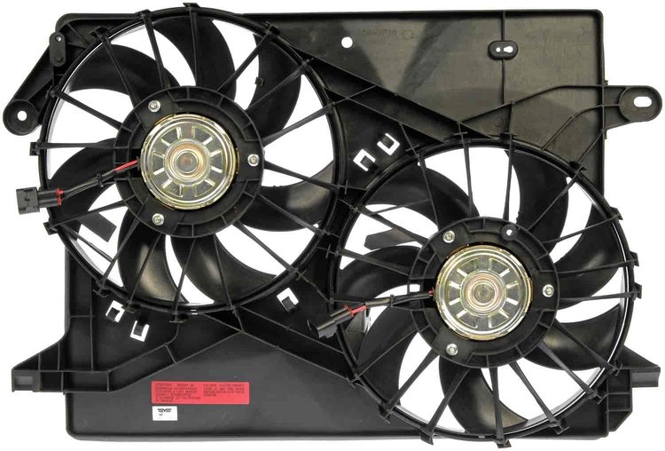 Dual Fan Assembly without Controller 2005-2008 Chrysler 300/Dodge Magnum, 2006-2008 Dodge Charger, 2008 Dodge Challenger