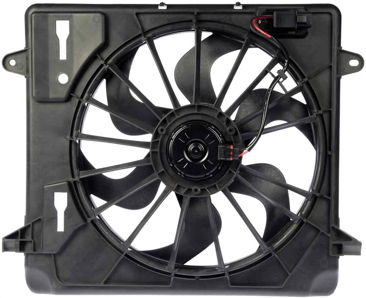 Radiator Fan Assembly with Resistor 2007-2011 Jeep Wrangler JK