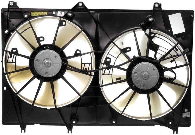 Dual Fan Assembly Without Controller