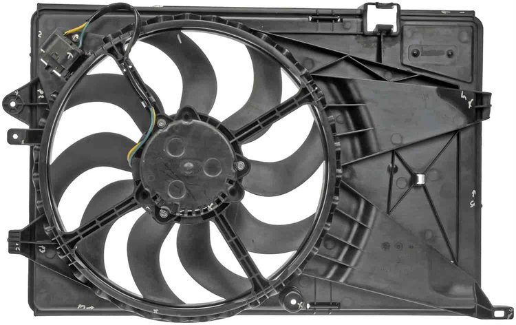 Single Fan Assembly With Resistor
