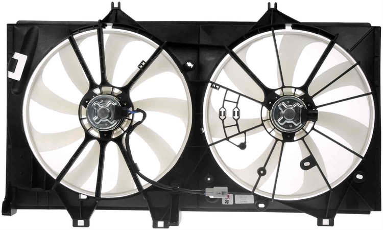 Dual Fan Assembly Without Controller