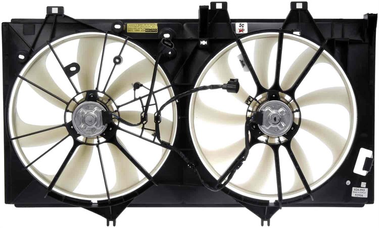 Dual Fan Assembly Without Controller