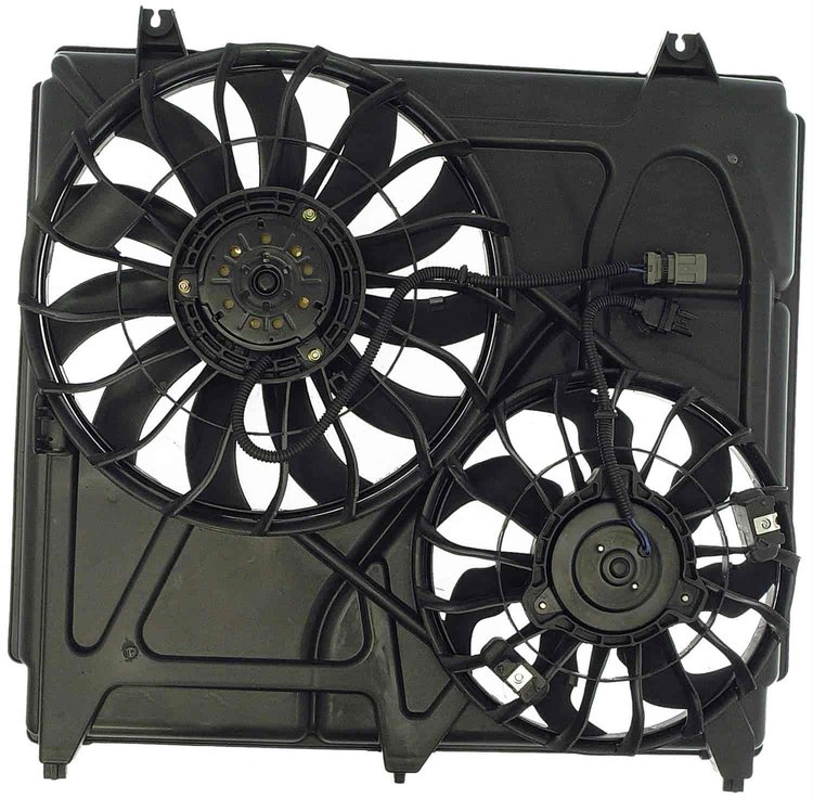 Dual Fan Assembly without Controller 2003-2006 Kia Sorento