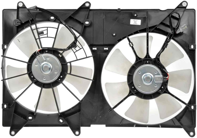 Dual Fan Assembly Without Controller