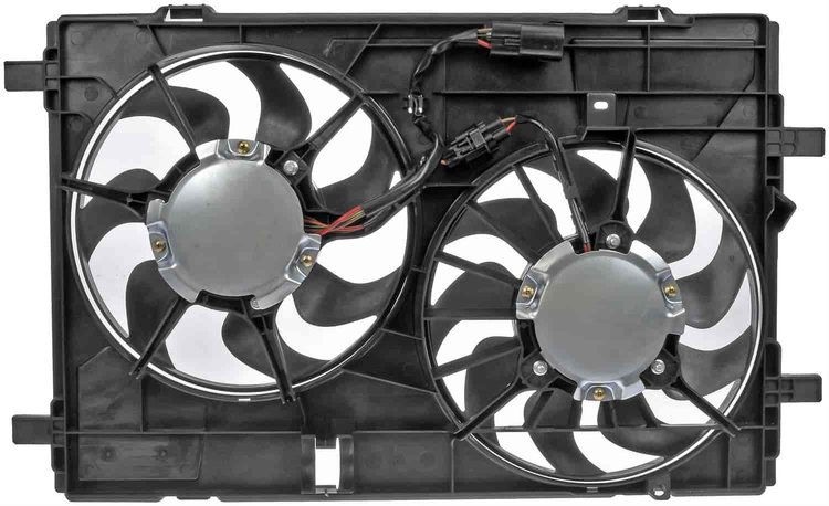Dual Fan Assembly Without Controller