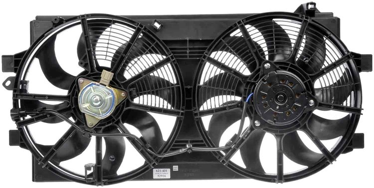621-431 Dual Fan Assembly Without Controller; 2011-2013 Nissan Leaf