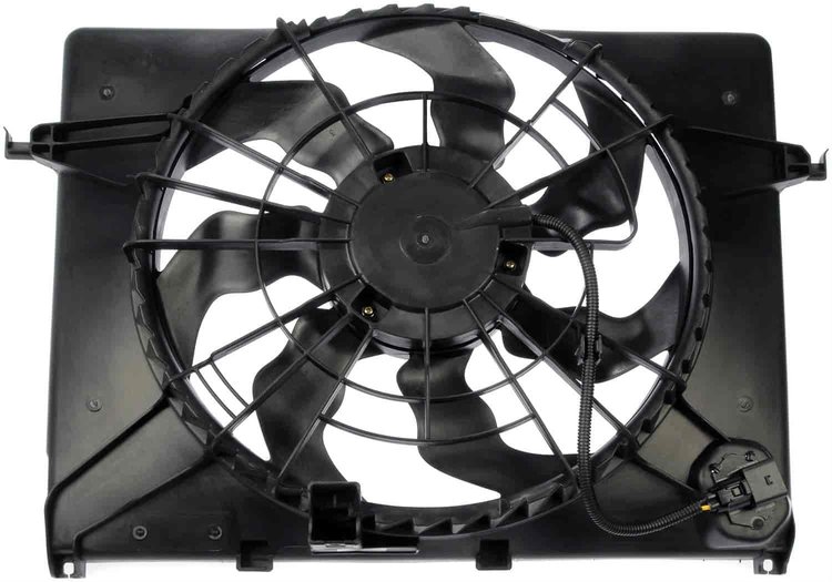 Radiator Fan Assembly With Resistor