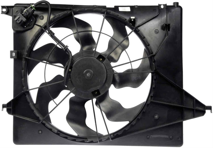 Radiator Fan Assembly With Resistor