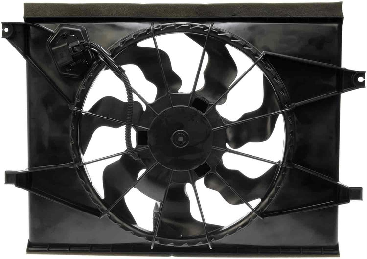 Radiator Fan Assembly With Resistor