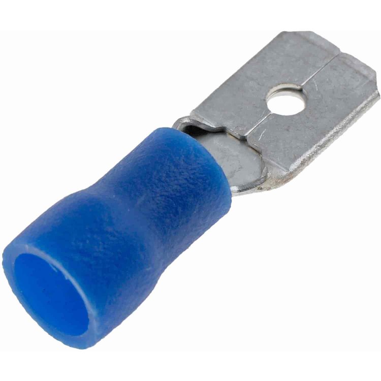 638-261 16-14 Gauge Male Slide Disconnect Terminal, .250 in., Blue