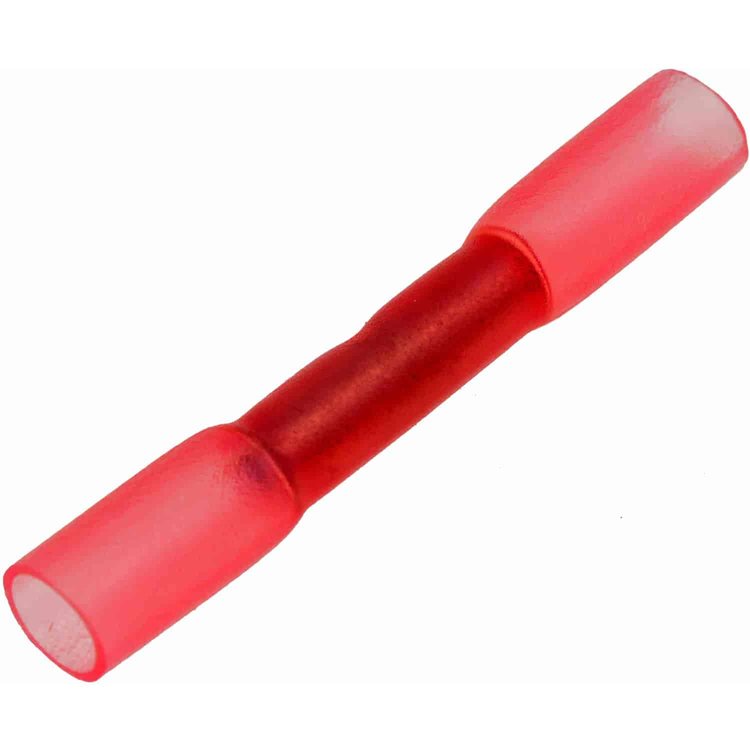 638-439 22-18 Gauge Butt Weather Proof Connector, Red