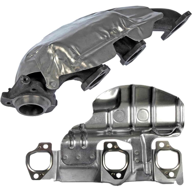 Cast Iron Exhaust Manifold - Includes Hardware and Gasket