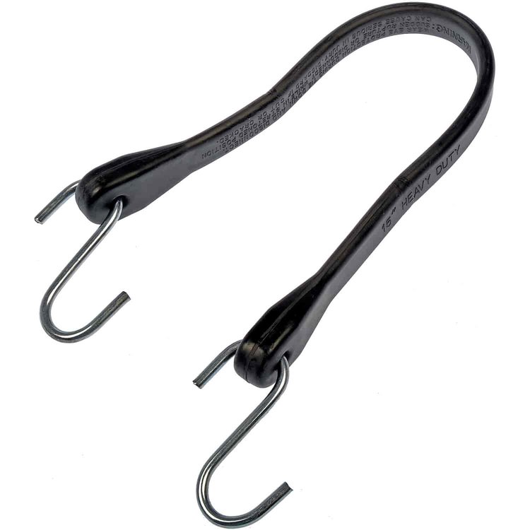 Rubber Tie-Down, 15 In. (23 In. Extended), 6-Pack 7-256