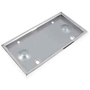 License Plate Frame Deluxe, Chrome Plated
