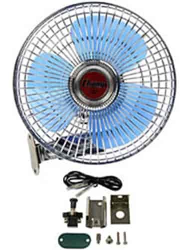 12-Volt RV/Truck Oscillating Fan 9-1/2" Tall