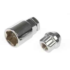 Chrome Wheel Locks Type: Bulge Seat Open End