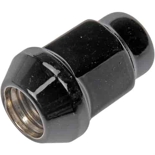 711-305A Black Bulge Seat Acorn Wheel Nut - M12-1.50; BMW/CHRYSLER/FORD/GENERAL/HYUNDAI/ISUZU