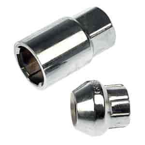 711-326 Wheel Nut Lock Chrome Bulge Lock Set M12-1.50; 2005-2007 Chevrolet, 2000-2010 Dodge