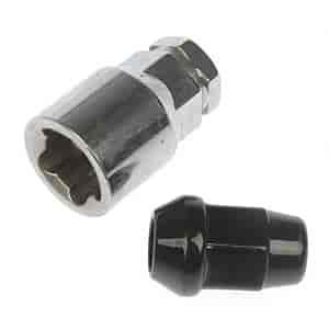 711-346 Black Chrome Acorn M12-1.50; 1968-2022