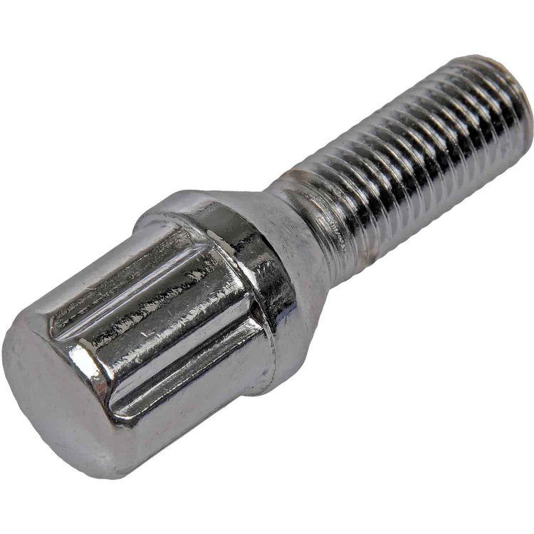 712-301 Chrome Spline Drive Wheel Bolt - M12-1.50; BMW/Cadillac/Chevrolet/Eagle/Ford/Kia/Mazda/Mini/Pontiac/Saab/Saturn