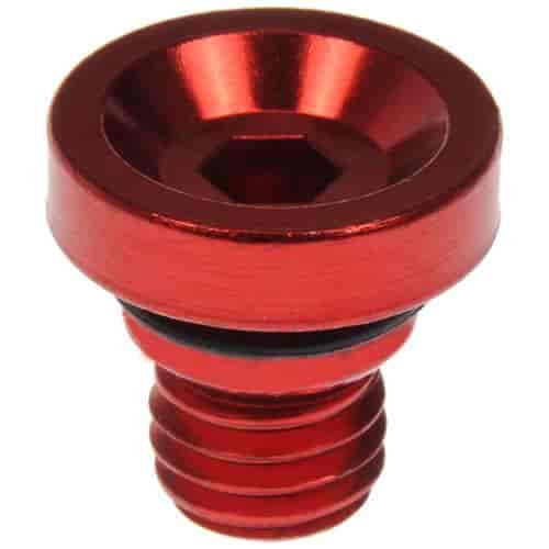 712-X95E Wheel Nut Cap, Red Aluminum