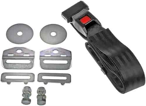 Seat Belt Universal 74" L x 0.063" T x 1.875" W Black