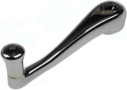 775-5604 Window Crank Handle Front Left or Right Chrome Handle with Chrome Knob; 1990-2011 Peterbilt