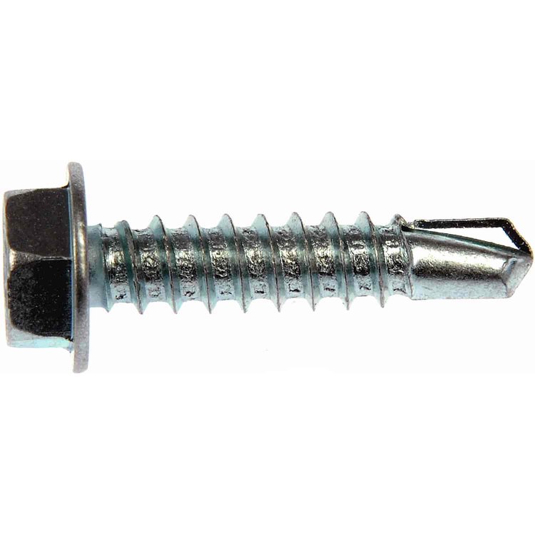 784-110 Self Tapping Screw-Stainless Steel-Hex Washer Head-No. 6 x 1/2 in., 3/4 in.; 6x1/2