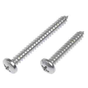 784-130 Self Tapping Screw-Stainless Steel-Pan Head-No. 8 x 1 in., 1-1/2 in.; 8x1