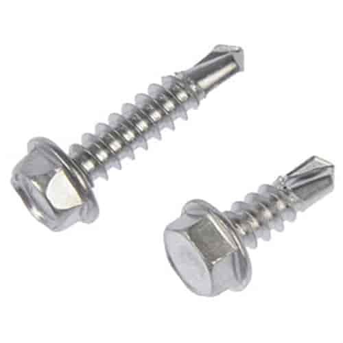 784-135 Self Tapping Screw-Stainless Steel-Hex Washer Head-No. 8 x 1/2 in., 3/4 in.; 8x1/2